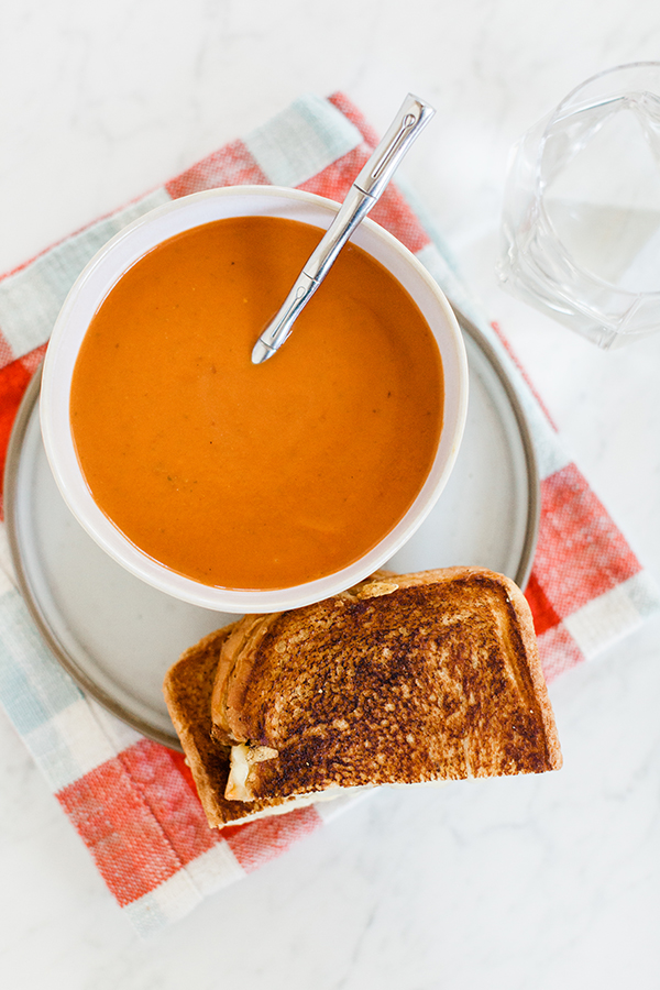 Tomato Soup and Grilled Cheese Sandwich, grilled cheese, tomato soup, gourmet at home, winter nights, comfort food, nutrition, Sun and Salt Wellness