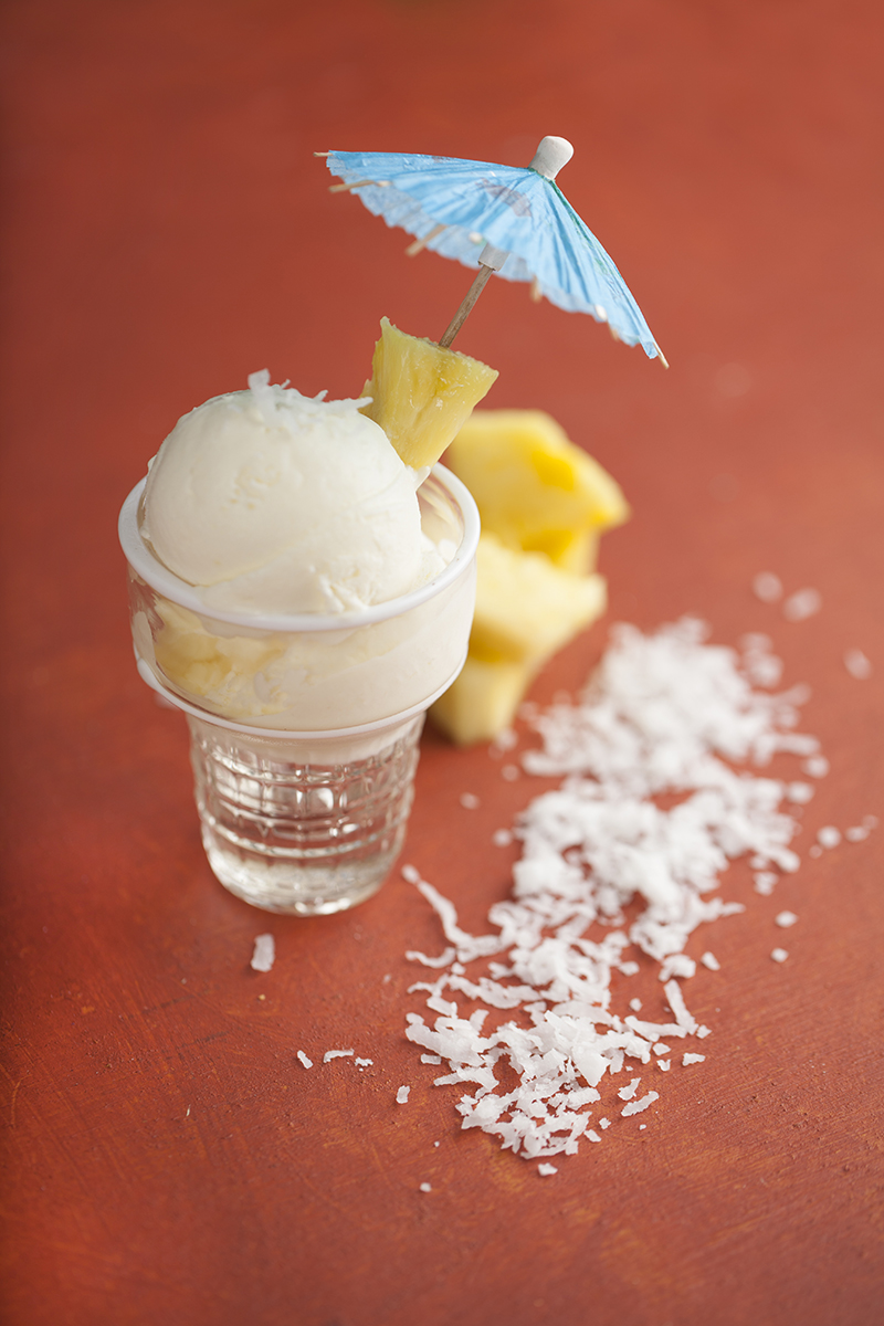 Piña Colada Ice Cream, Homemade Ice cream, summer desserts, cold treats, food blogger, nutrition, Sun and Salt Wellness