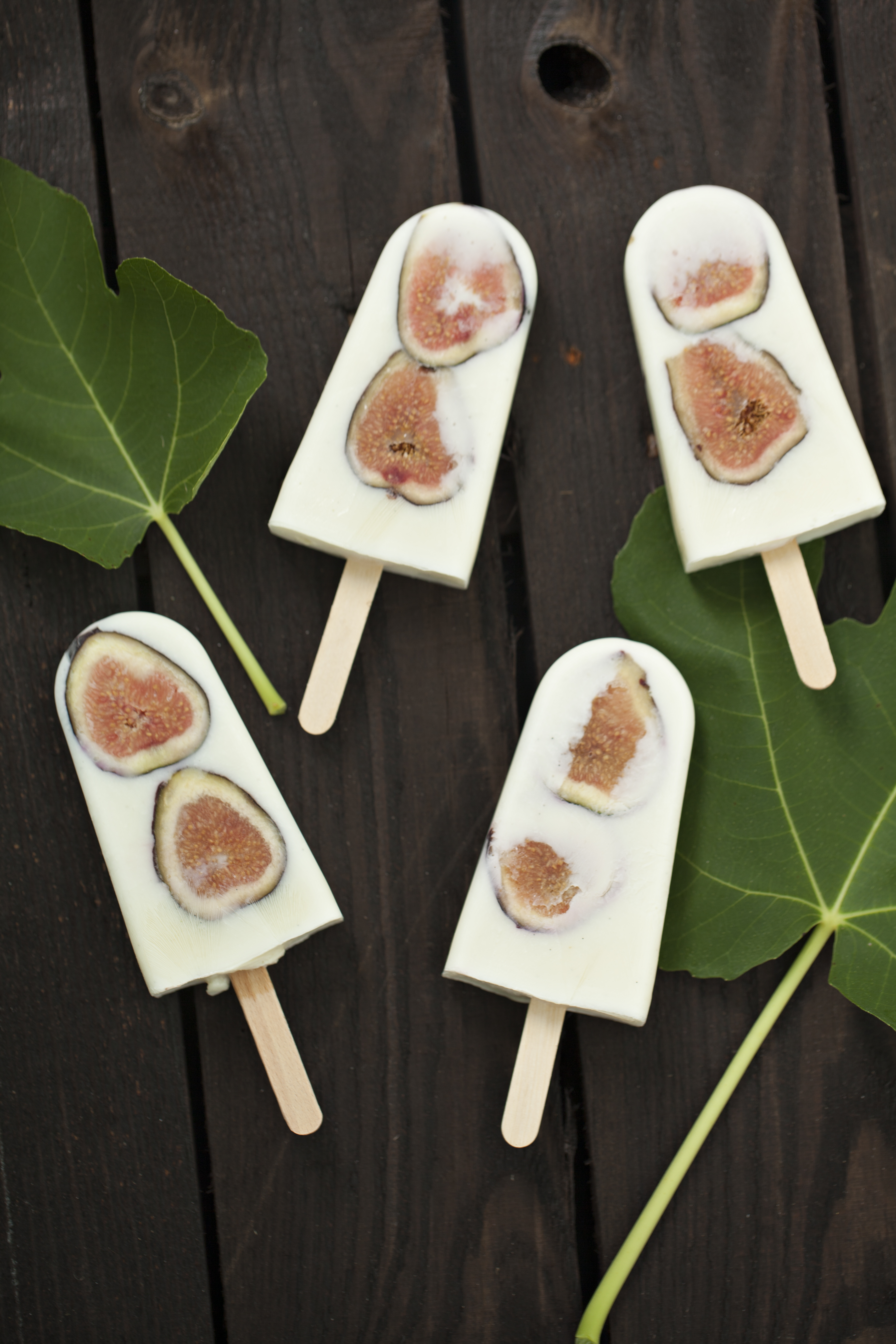 Yogurt Fig Popsicles, Ice Cream, Homemade Popsicles, Frozen Treat, Food Blogger, Sun and Salt Wellness