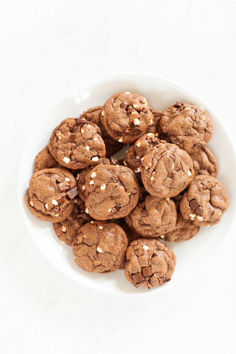 Hot Chocolate Cookies, Cookies, Sweet Treats, Baking from Scratch, Dessert, Food Blogger, Sun and Salt Wellness