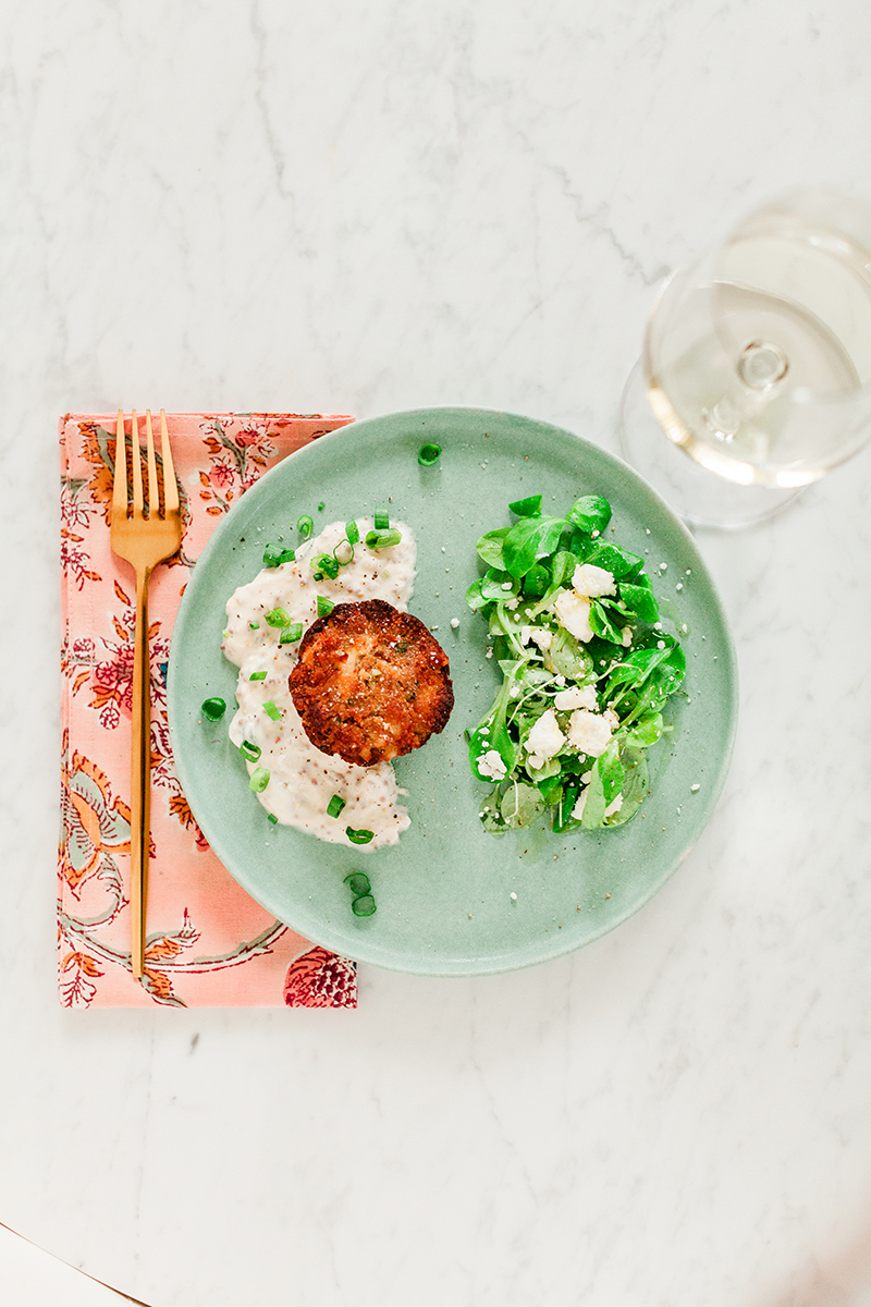 Crab Cake with Remoulade, Seafood, Clean Eating, Weeknight Dinner, Food Blogger, Sun and Salt Wellness