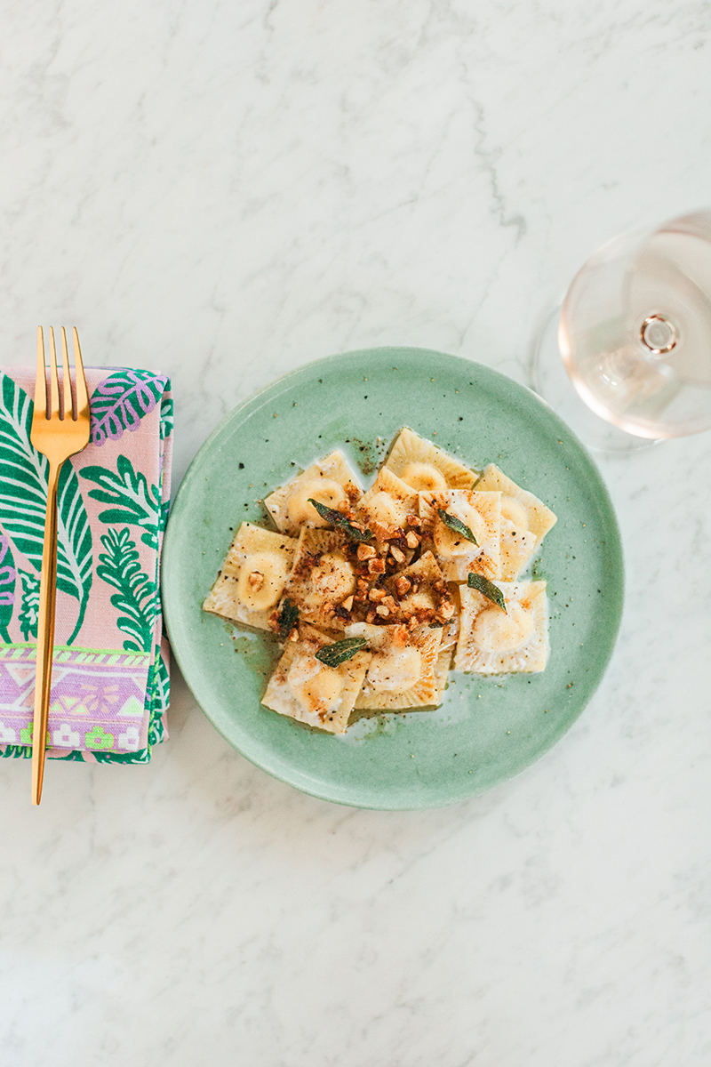 Pear and Ricotta Ravioli, Pasta, Homemade Pasta, Comfort Food, Italian cooking, food blogger, Sun and Salt Wellness