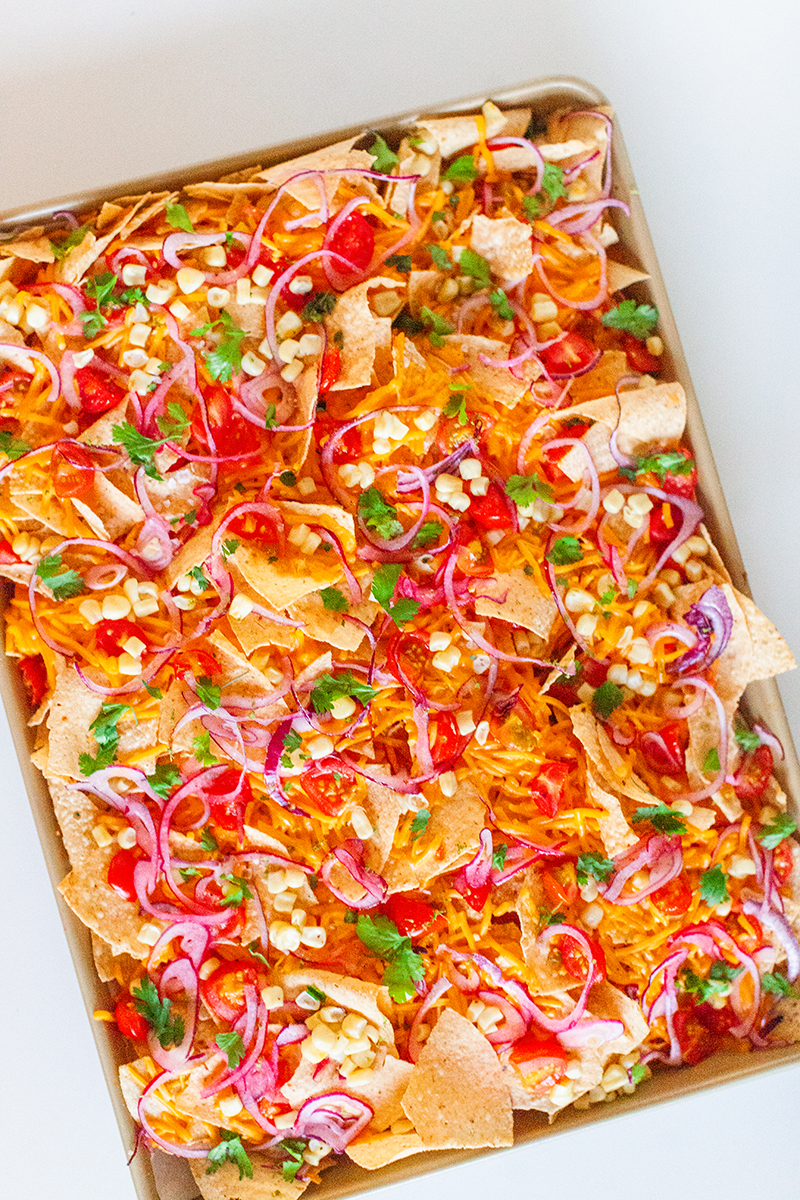 Health Baked Nachos, appetizer, snack, after school snack, food blogger, Sun and Salt Wellness