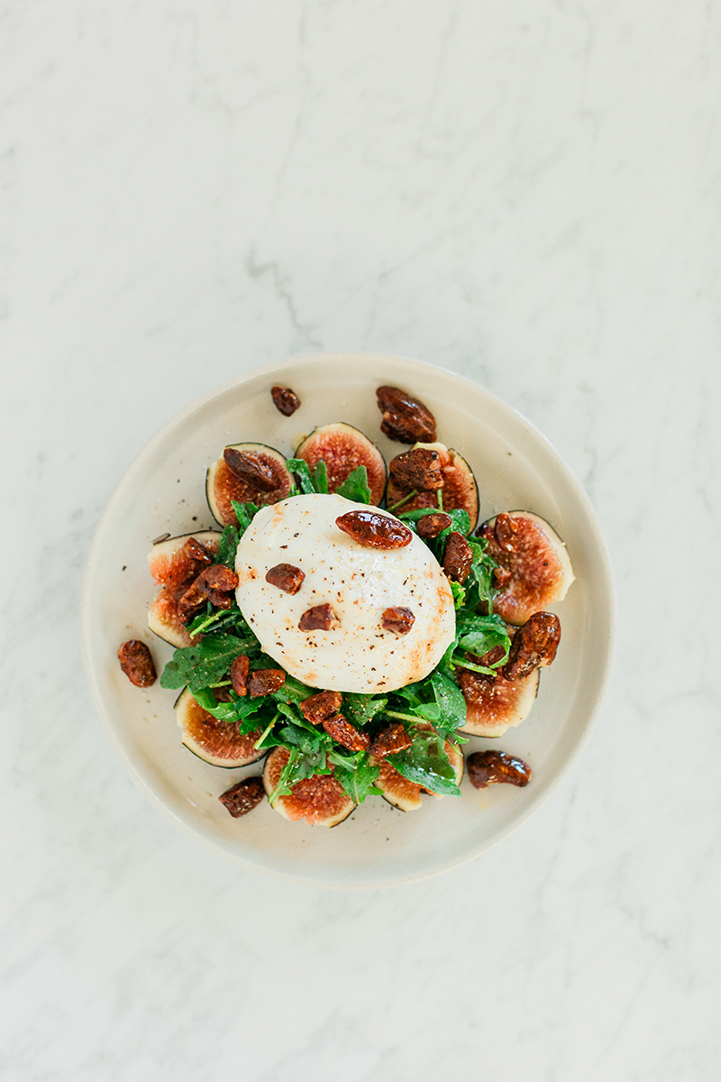 Fig Burrata and Arugula Salad, salad, appetizer, clean eating, food blogger, Sun and Salt Wellness