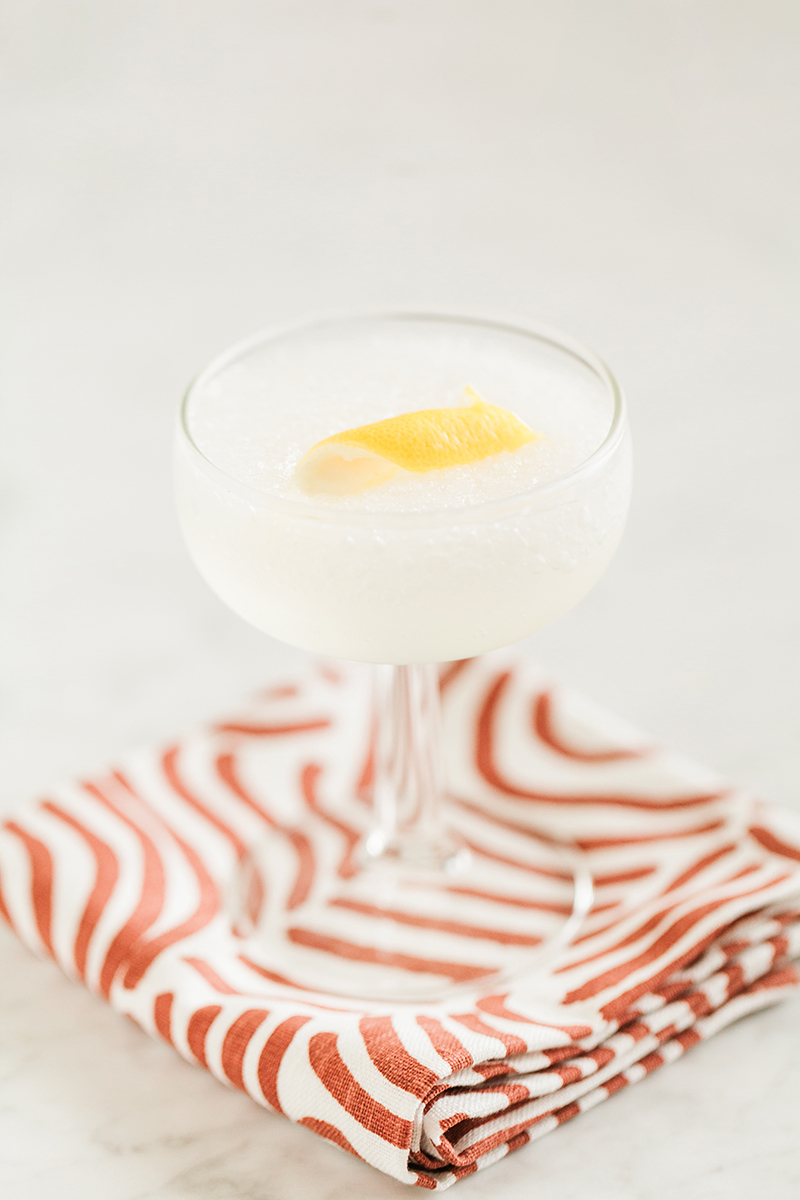 Frozen French 75, Summer Cocktail, Cocktail, Libations, Adult Beverage, Entertaining, Food Blogger, Sun and Salt Wellness