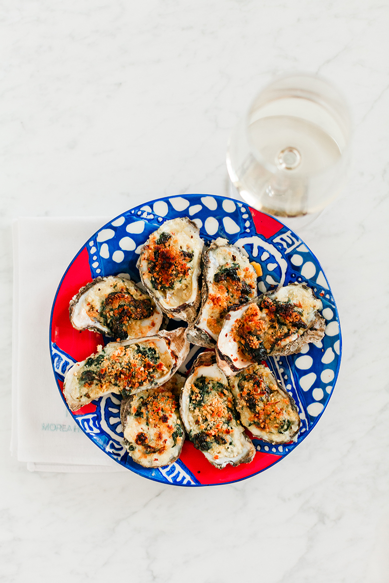 Oyster Rockefeller, Oysters, Summer Food, Appetizer, Food Blogger, Sun and Salt Wellness